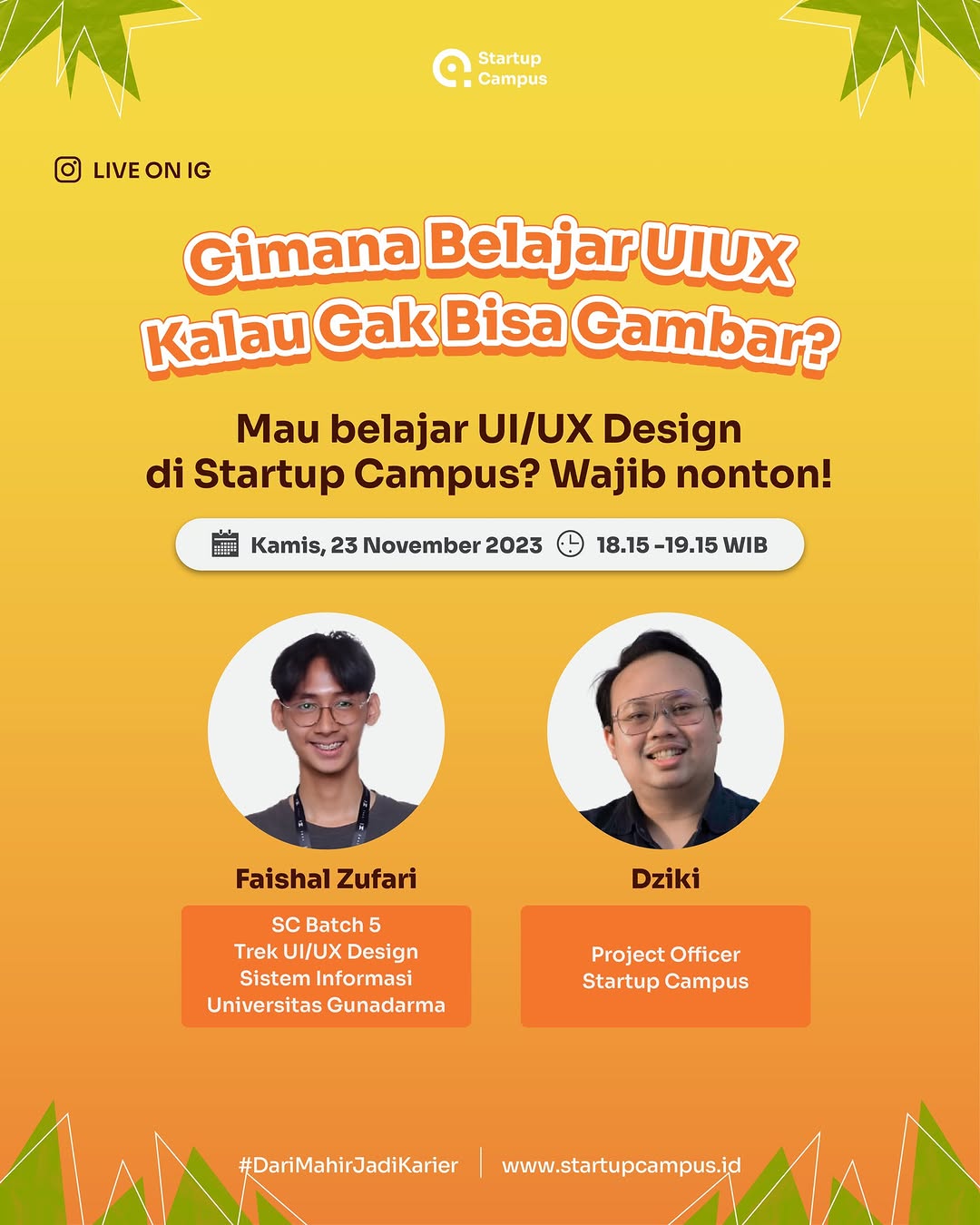 Startup Campus Gimana Belajar UIUX Kalau Gak Bisa Gamabar?